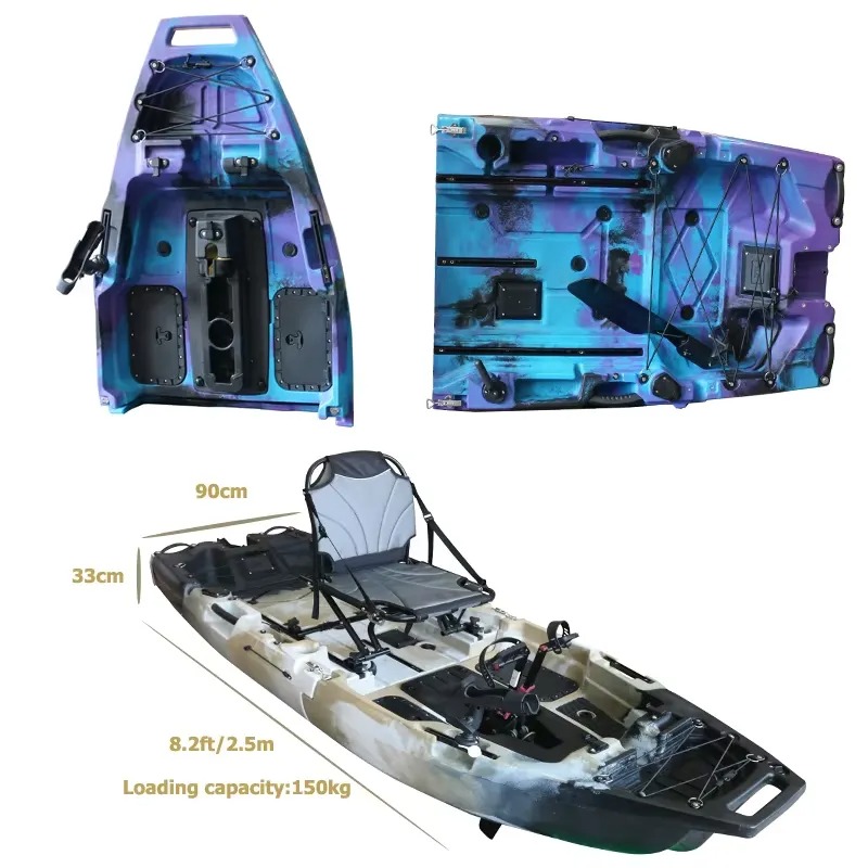 8ft Modular Single Seat Fin Pe - Fishing Kayak Pedal Drive review and price