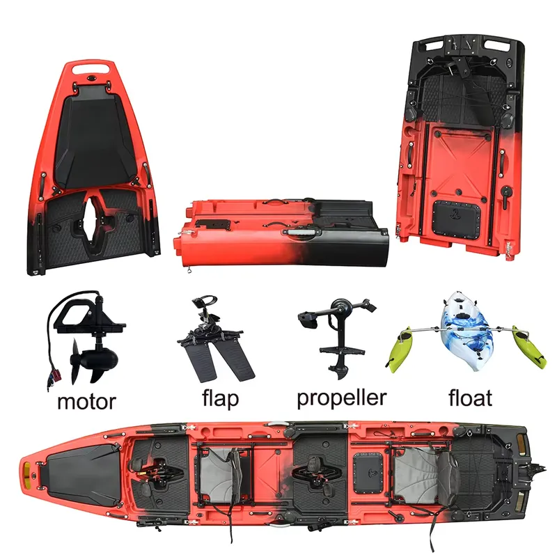 Wholesale 14 FT HDPE 3 Section - Fishing Kayak Pedal Drive review and price