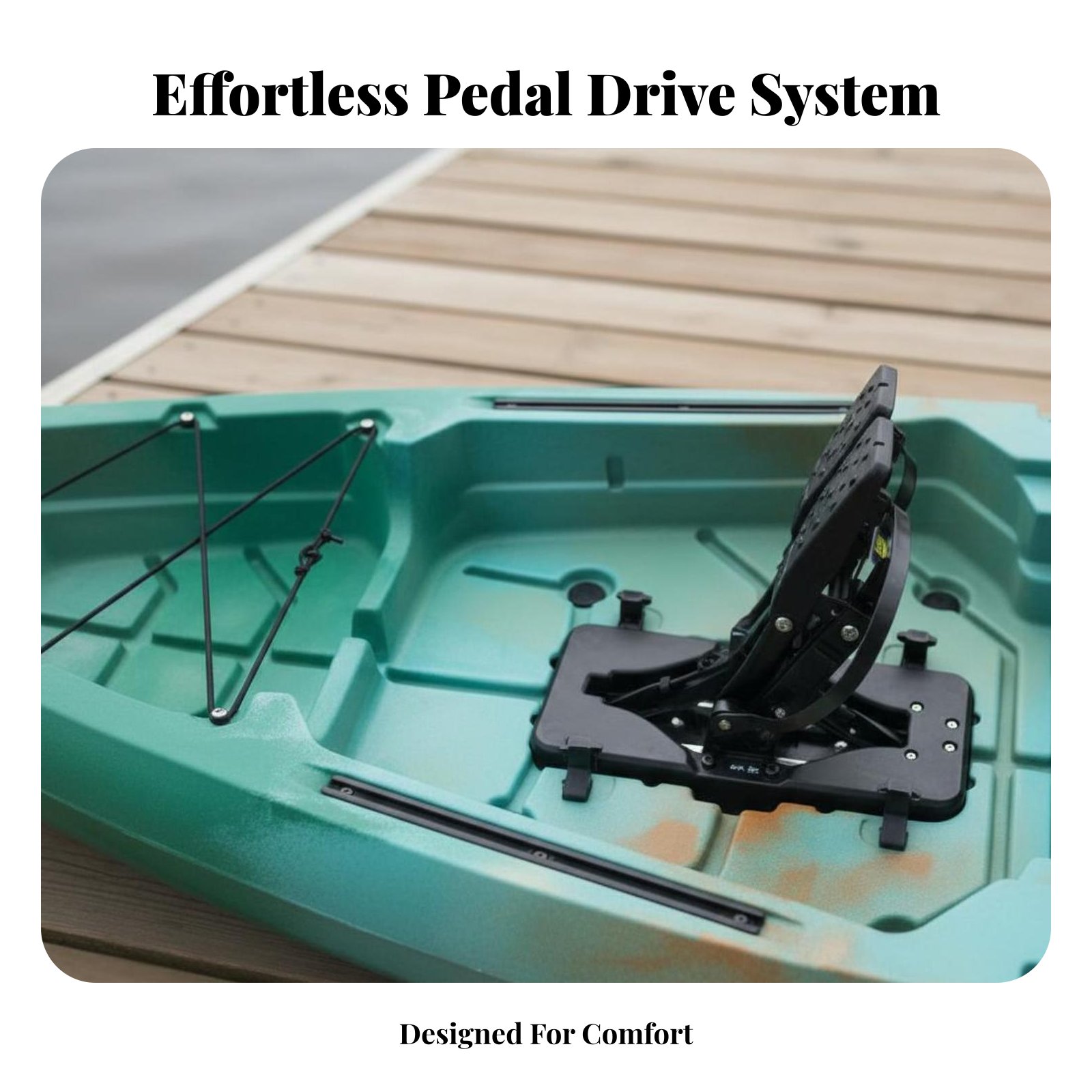 Pedal Drive Fishing Boat Folda - Fishing Kayak Pedal Drive review and price