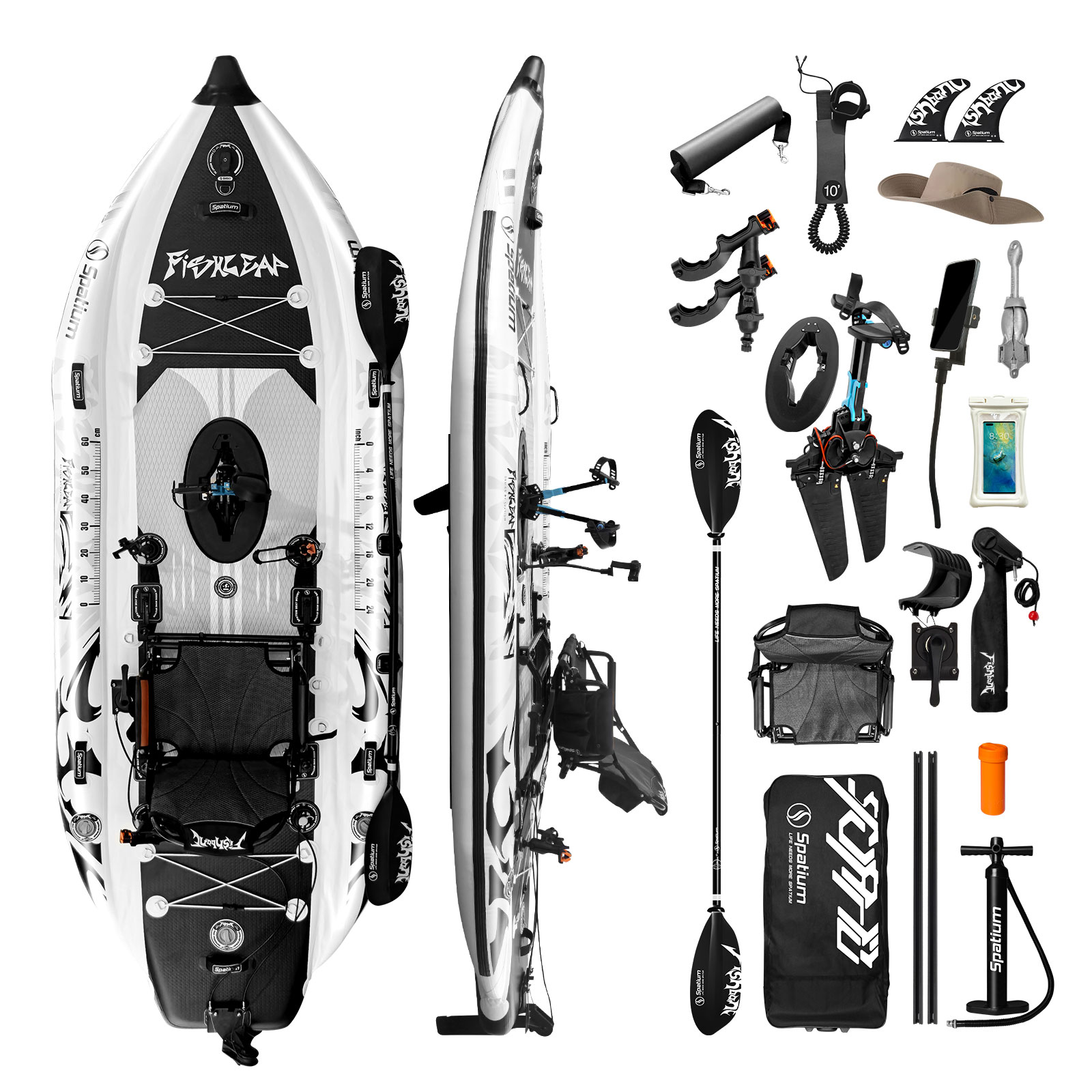 Spatium 11.5ft Flipper Pedal D - Fishing Kayak Pedal Drive review and price