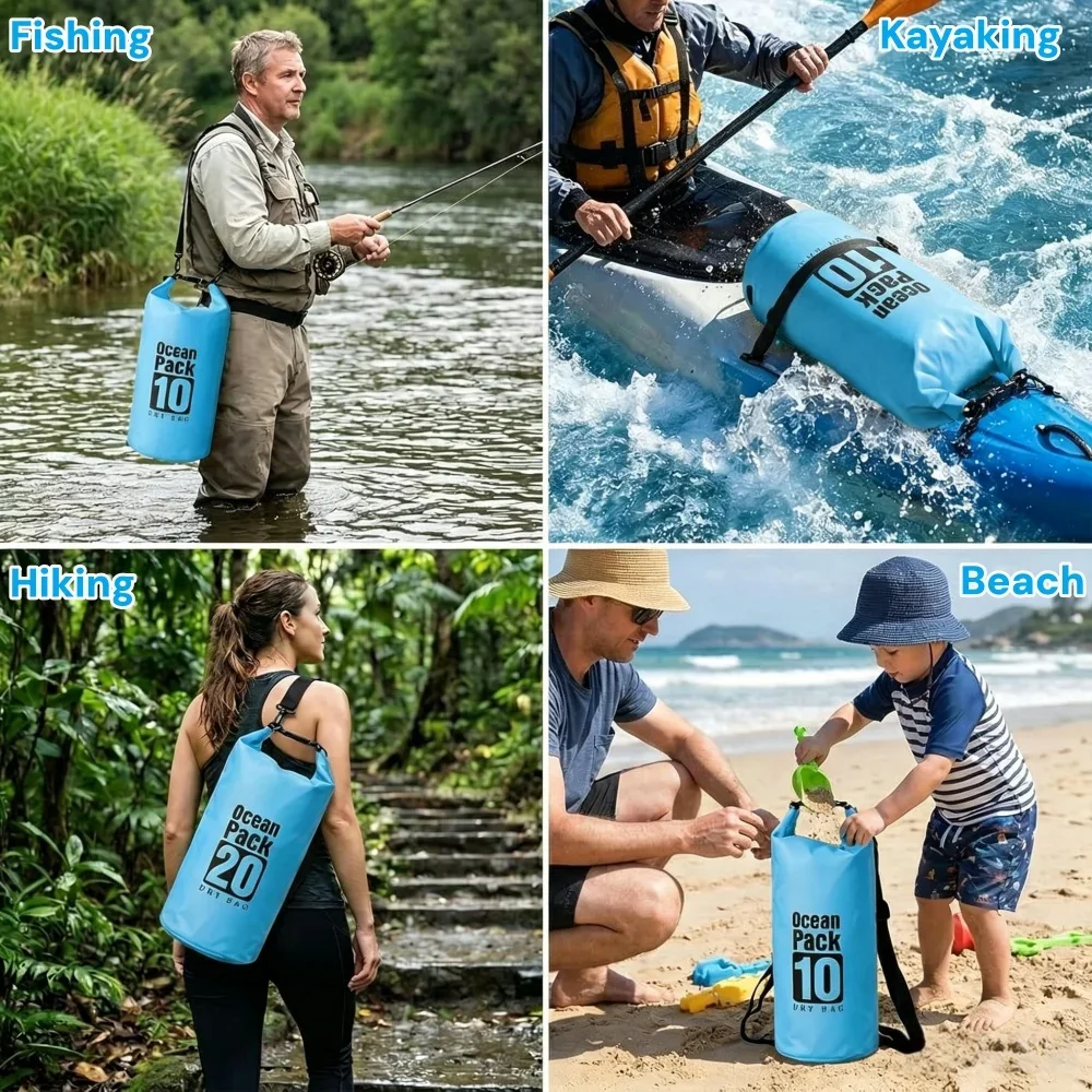 500D Waterproof Dry Bag Floati - Fishing Kayak Storage Bag review and price